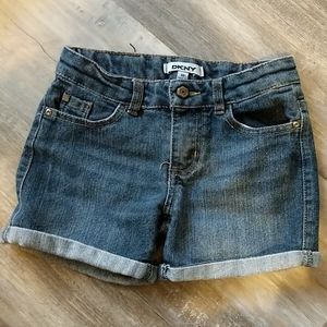 DKNY GIRLS BLUE JEAN SHORTS